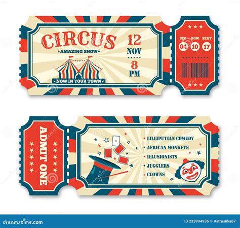 Vintage Circus Ticket