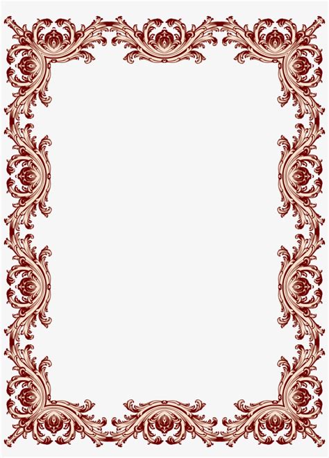 Vintage printable borders