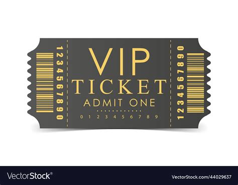 VIP movie ticket templates