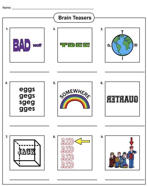 Visual Brain Teasers for Kids