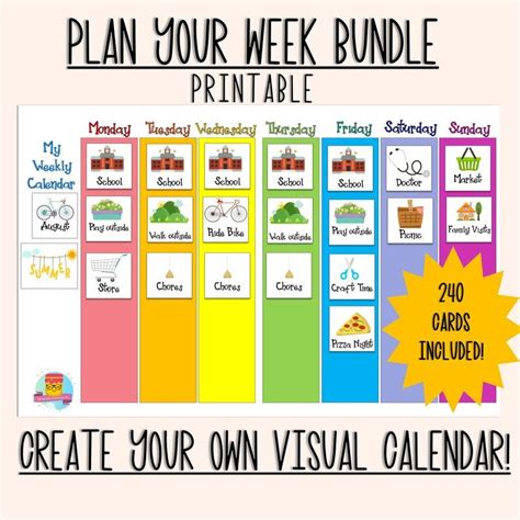 Visual Weekly Planner Template