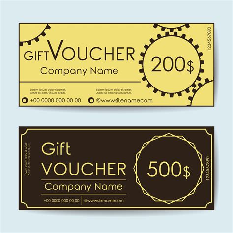 Voucher Template Designs