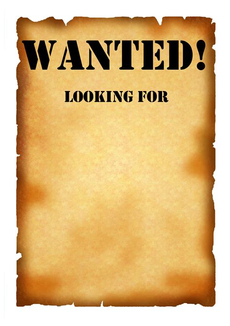 Free Wanted Poster Templates