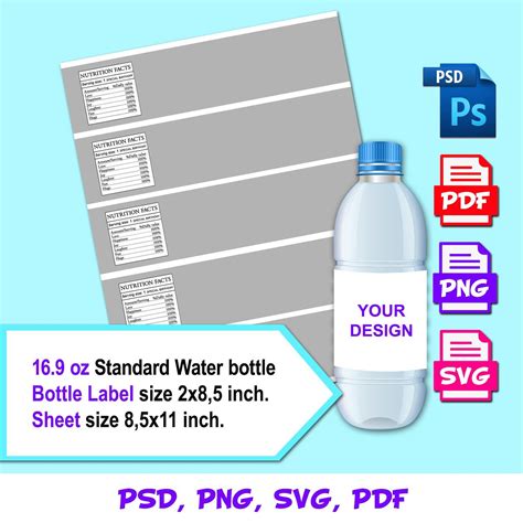 Water Label Template 3