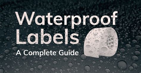 Water-resistant labels