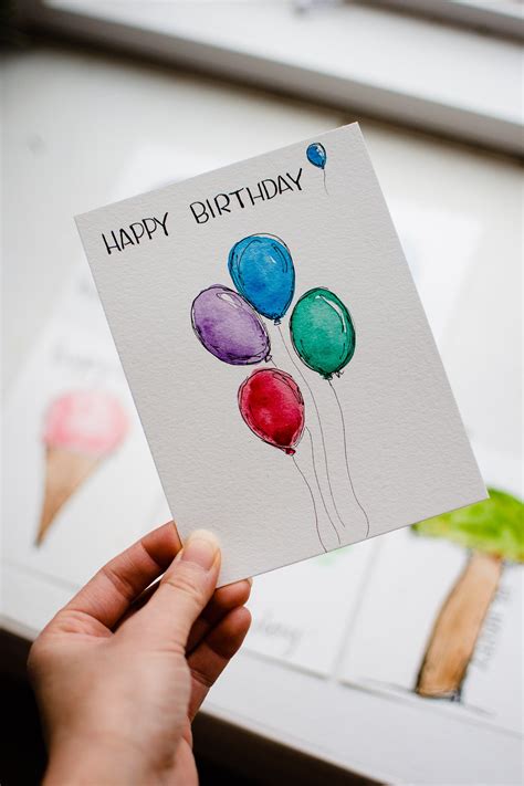 Watercolor Birthday Cards