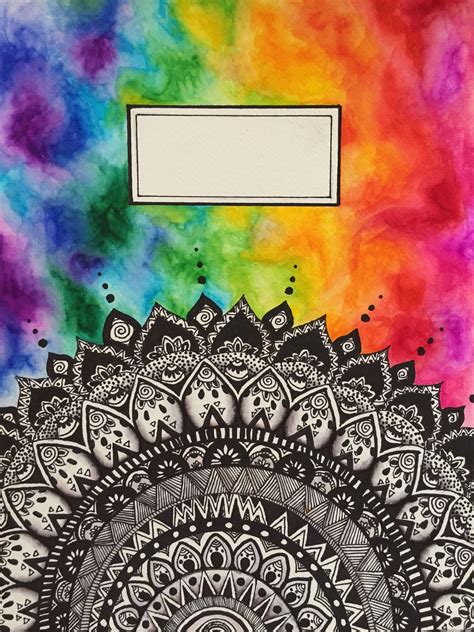 Watercolor notebook paper designs