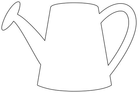 Watering can template 1