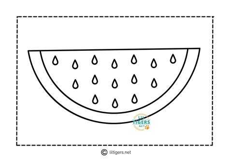 Watermelon educational template