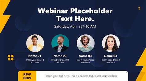 Webinar Presentation Template