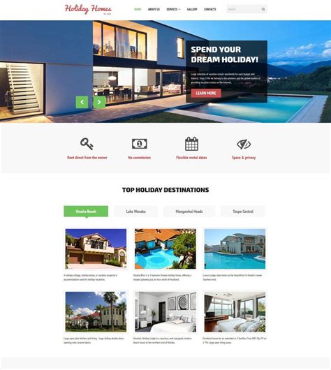 Website Templates for Rentals