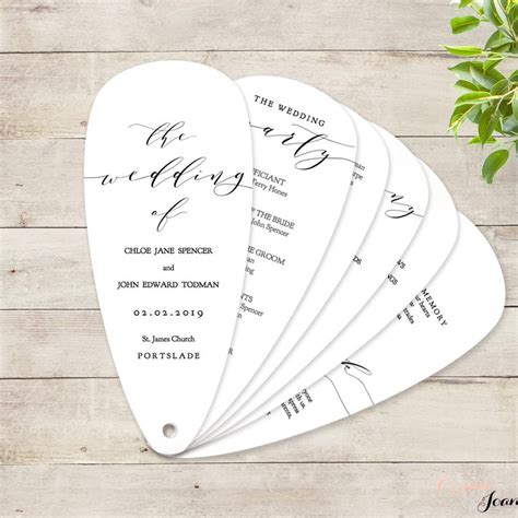 Wedding Fan Templates