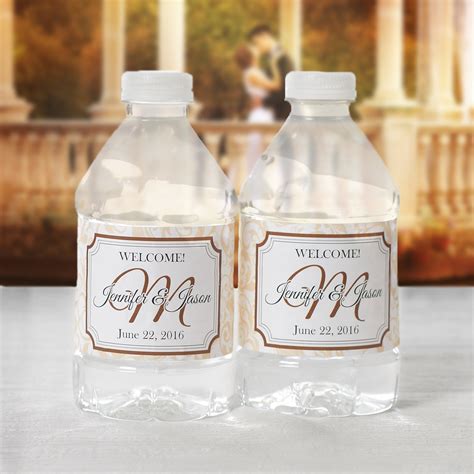 Wedding mini water bottle labels