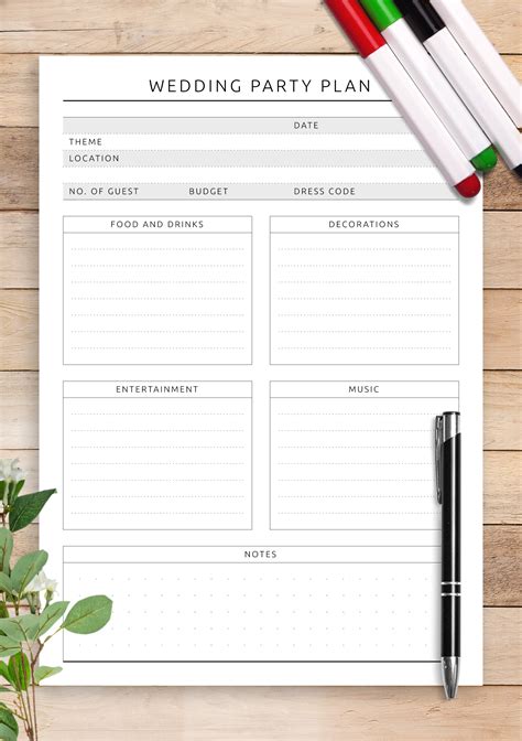 Wedding Planner Templates