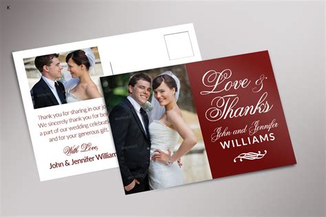 wedding postcard template