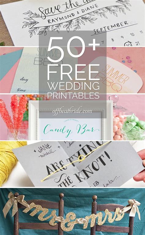 Wedding Printable Ideas