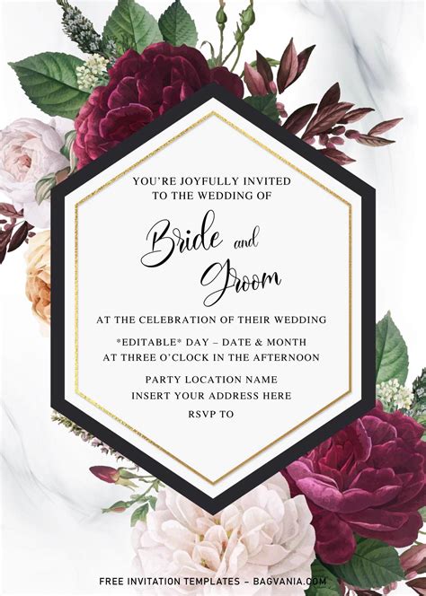 Wedding Printable Templates for Weddings