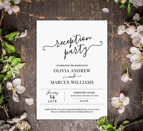 Wedding Reception Template