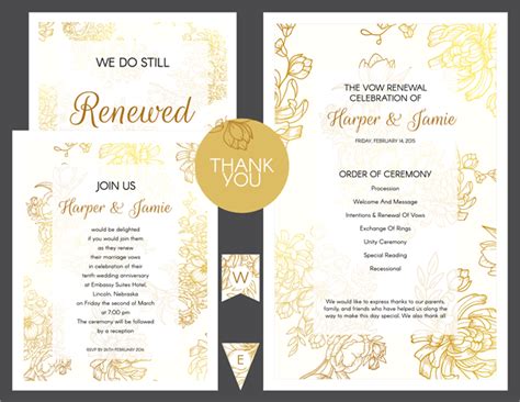 Wedding Renewal Invitation Templates Gallery 4