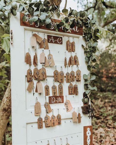 Wedding Seating Chart Ideas Rustic