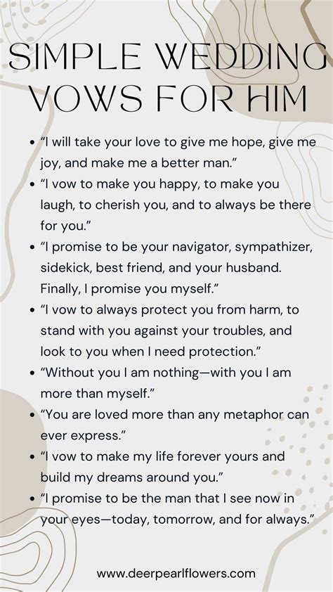 Wedding Vow Examples