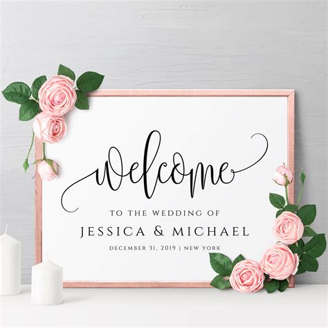 Wedding Welcome Template Example