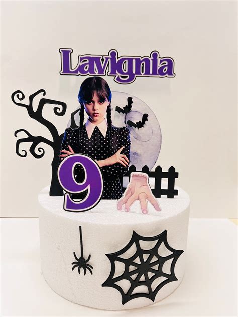 Wednesday Addams Cake Topper Ideas