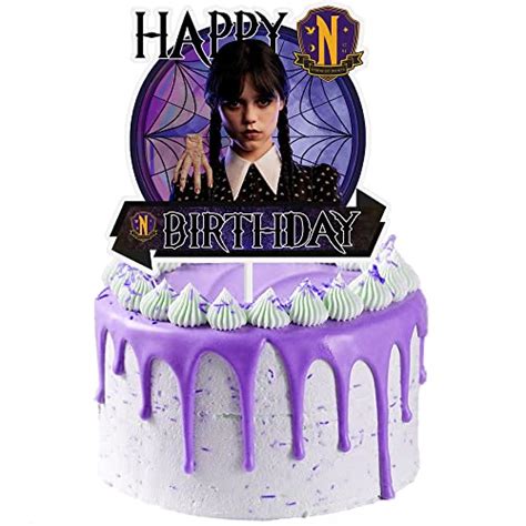 Wednesday Addams Cake Topper Images