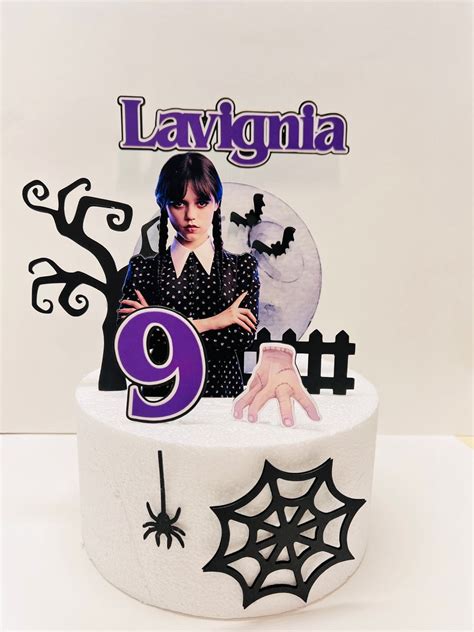 Wednesday Addams Cake Toppers