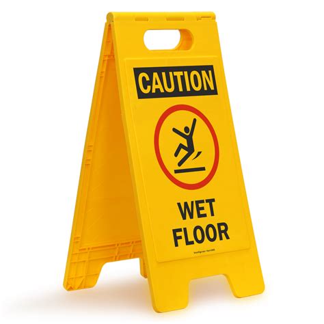 Wet floor signs