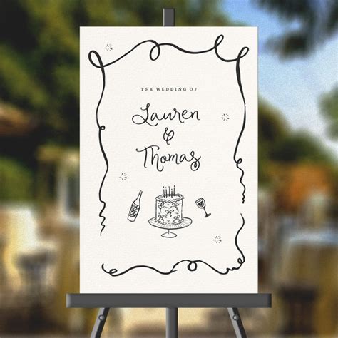 Whimsical Wedding Sign Templates