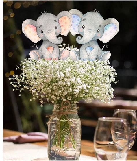 White Elephant Centerpieces