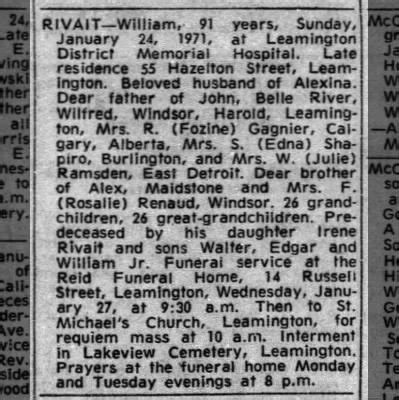 Description of Windsor Obituary 5