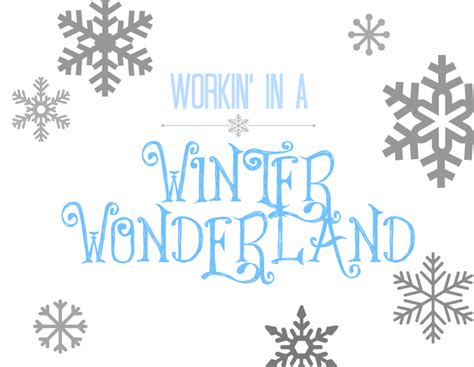 Winter Wonderland Printable