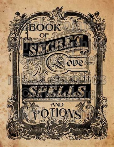 Witch Spell Book Cover Templates