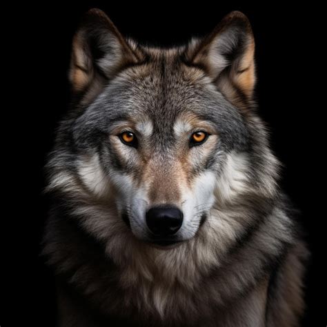 A wolf's portrait