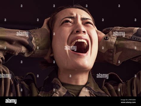 Woman Screaming in Trauma