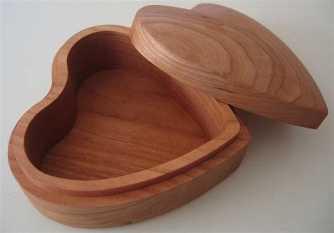 Wooden Heart Box