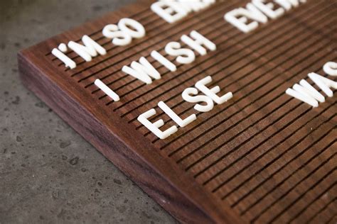 Wooden Letter Board