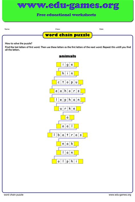 Word Chain Puzzle