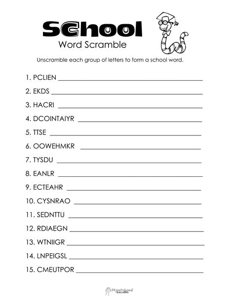 Word Scramble Games for Educators