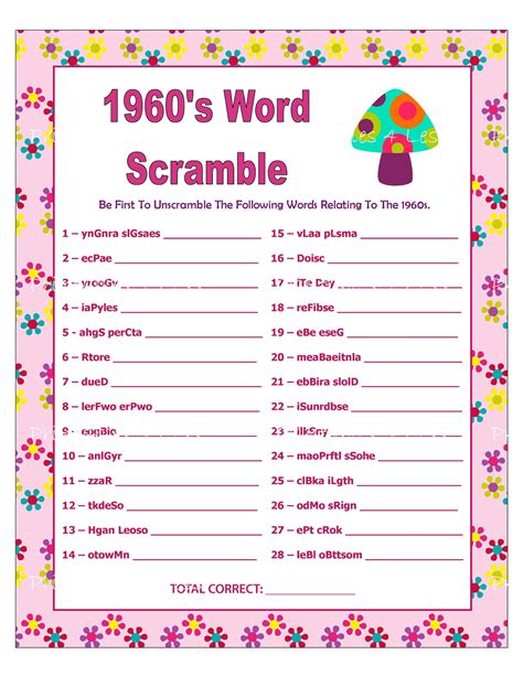 Word Scramble Games for Entertainment