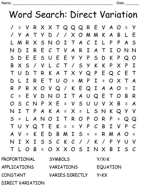 Variation of a Word Search Puzzle