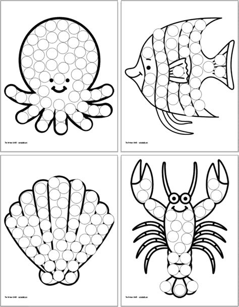 Working Mechanisms of Ocean Do A Dot Printables