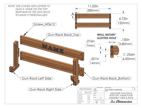 Working Mechanisms of Printable Gun Rack Templates