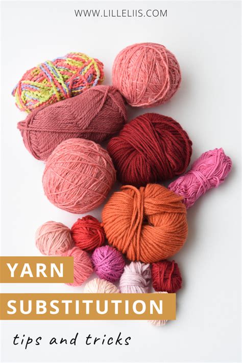 Yarn Substitution Tips