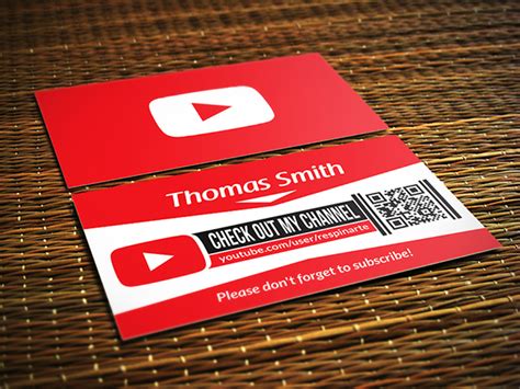 YouTube Business Card Ideas