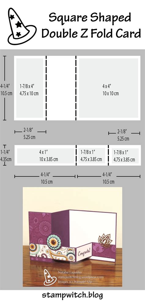 Z Fold Card Template Design Example 1