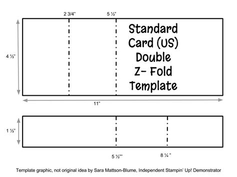 Z Fold Card Template Design Example 3