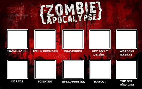 Zombie apocalypse template image